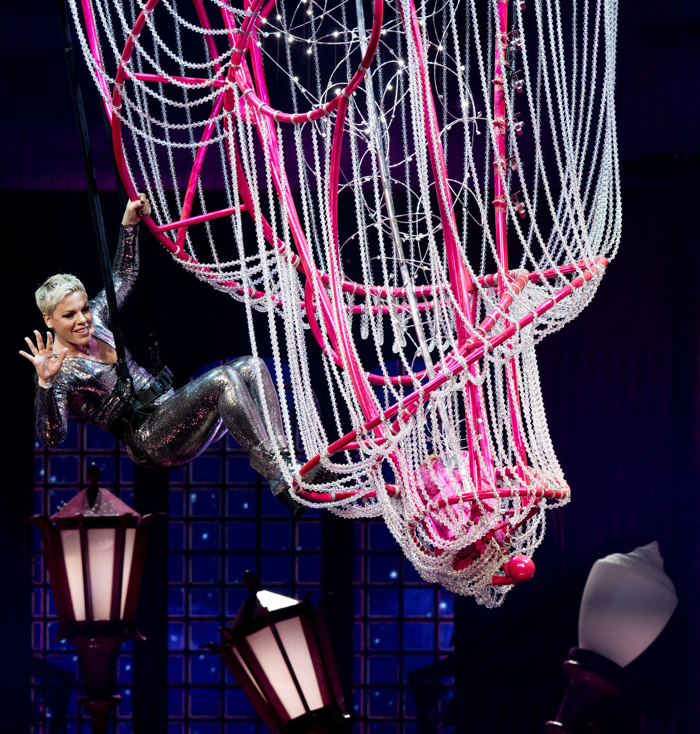 Pink performs in Lincoln